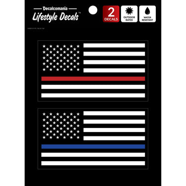 Red/Blue Thin Line Flags